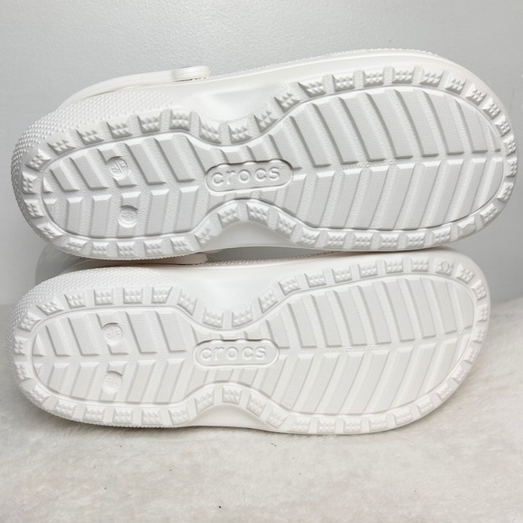 WHITE CROCS UNISEX NEO PUFF SNOW WINTER RAIN BOOTS MENS SZ 10 / WOMENS 12 - Picture 6 of 8